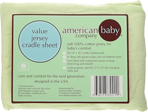 Miniatura 96 de American Baby Company Paquete de 2 sábanas bajeras de 100 % algodón de 18 x 36 pulgadas, compatible con moisés Mika Micky, blanco, suave