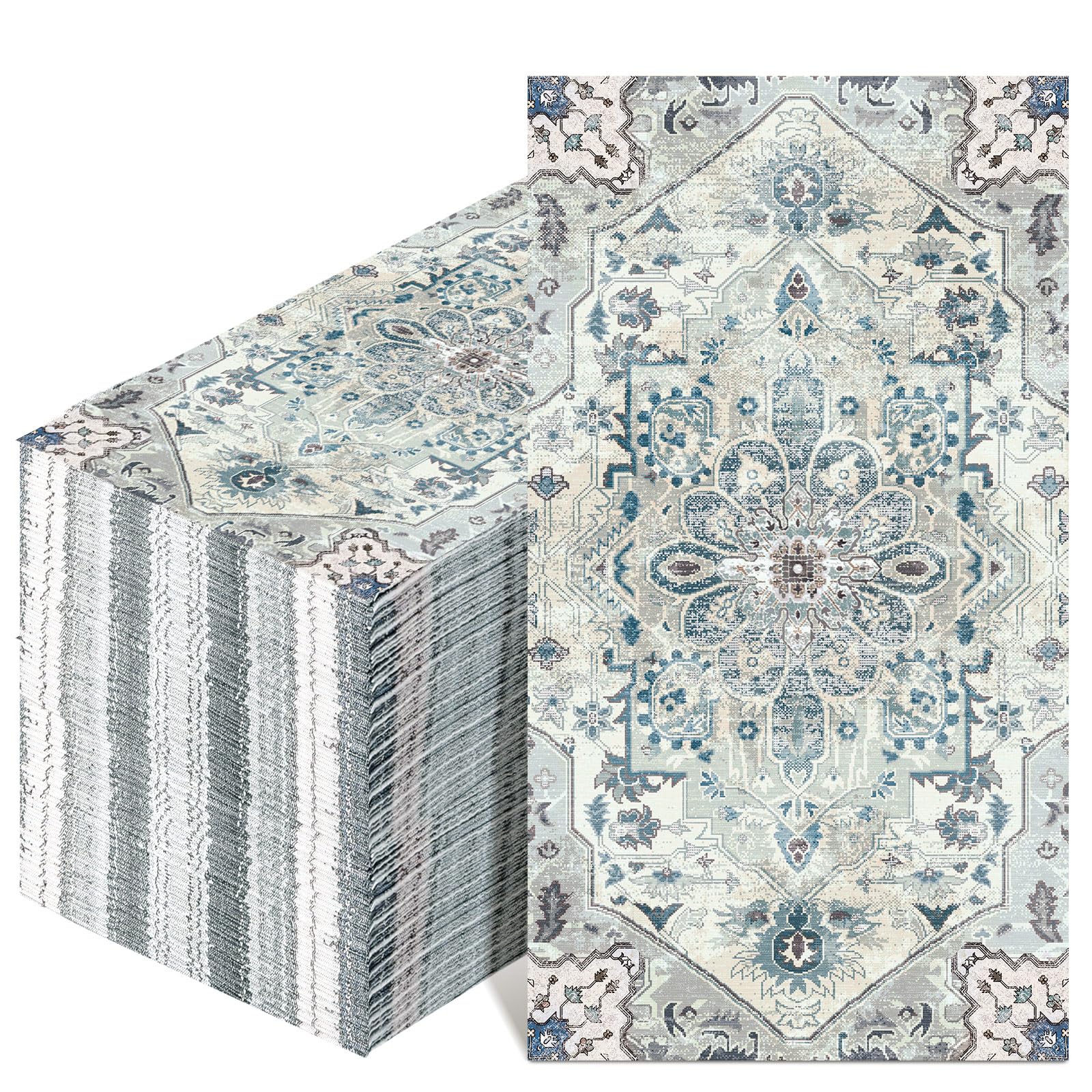 Yeaqee 100 Pcs Vintage Boho Napkins Paper Guest Towels 2 Ply Decoupage Napkins Disposable Decorative Hand Towel for Bathroom Kitchen Fall Wedding