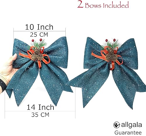 Miniatura 10 de Allgala - Arcos decorativos para árbol de Navidad, guirnaldas, decoraciones para la cima del árbol de Navidad