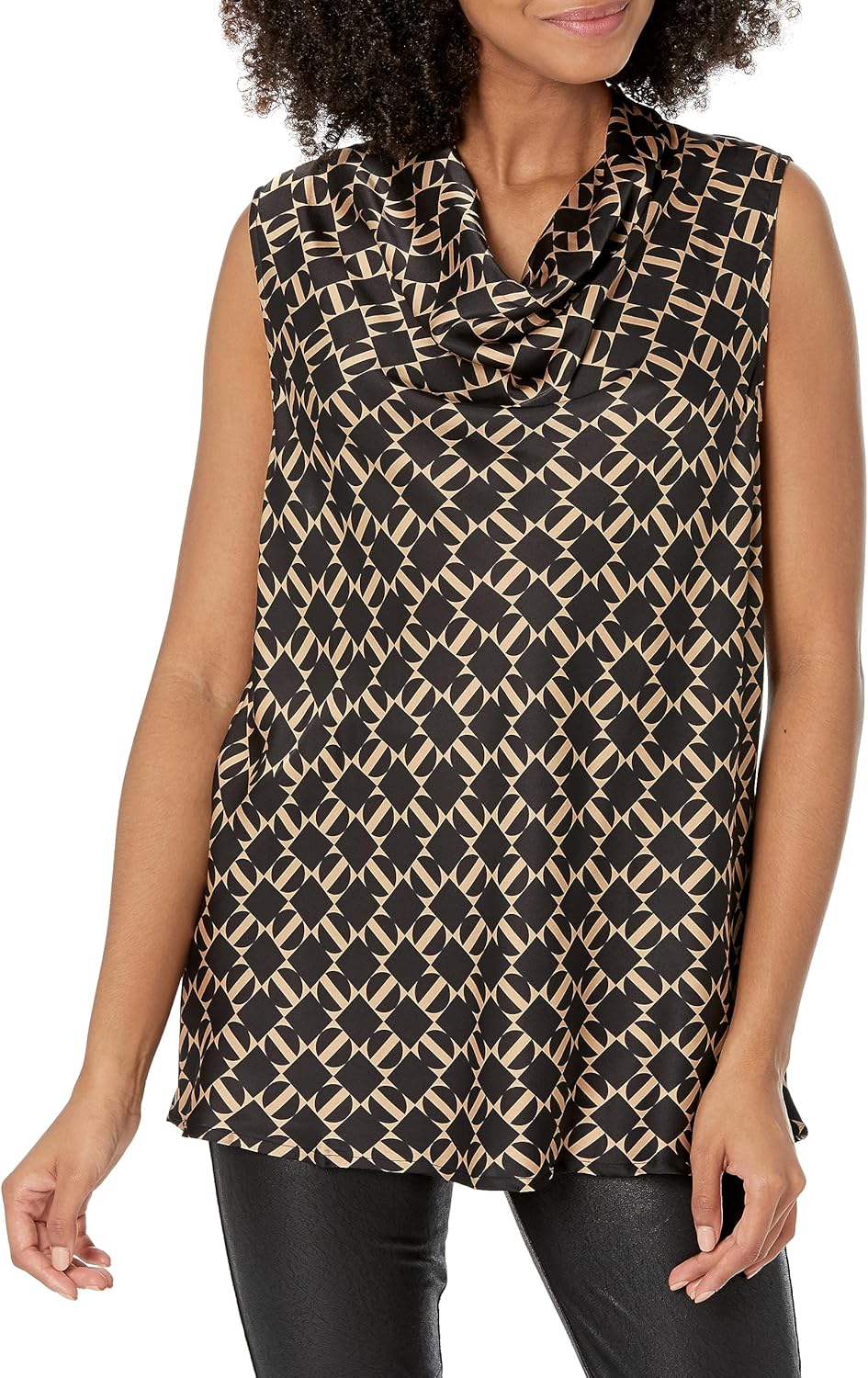 Anne Klein Women's Cowl Neck Sleeveless Blouse