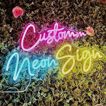 Eurotex Custom Neon Signs, Neon Sign Customizable for Wall Decor, Personalized Neon Sign for Wedding Birthday Party Gift