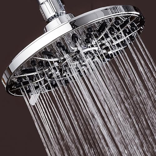 Miniatura 3 de AquaDance cabezal de regadera de alta presión con 6 configuraciones y de 7", probado de manera independiente para satisfacer las estrictas normas de