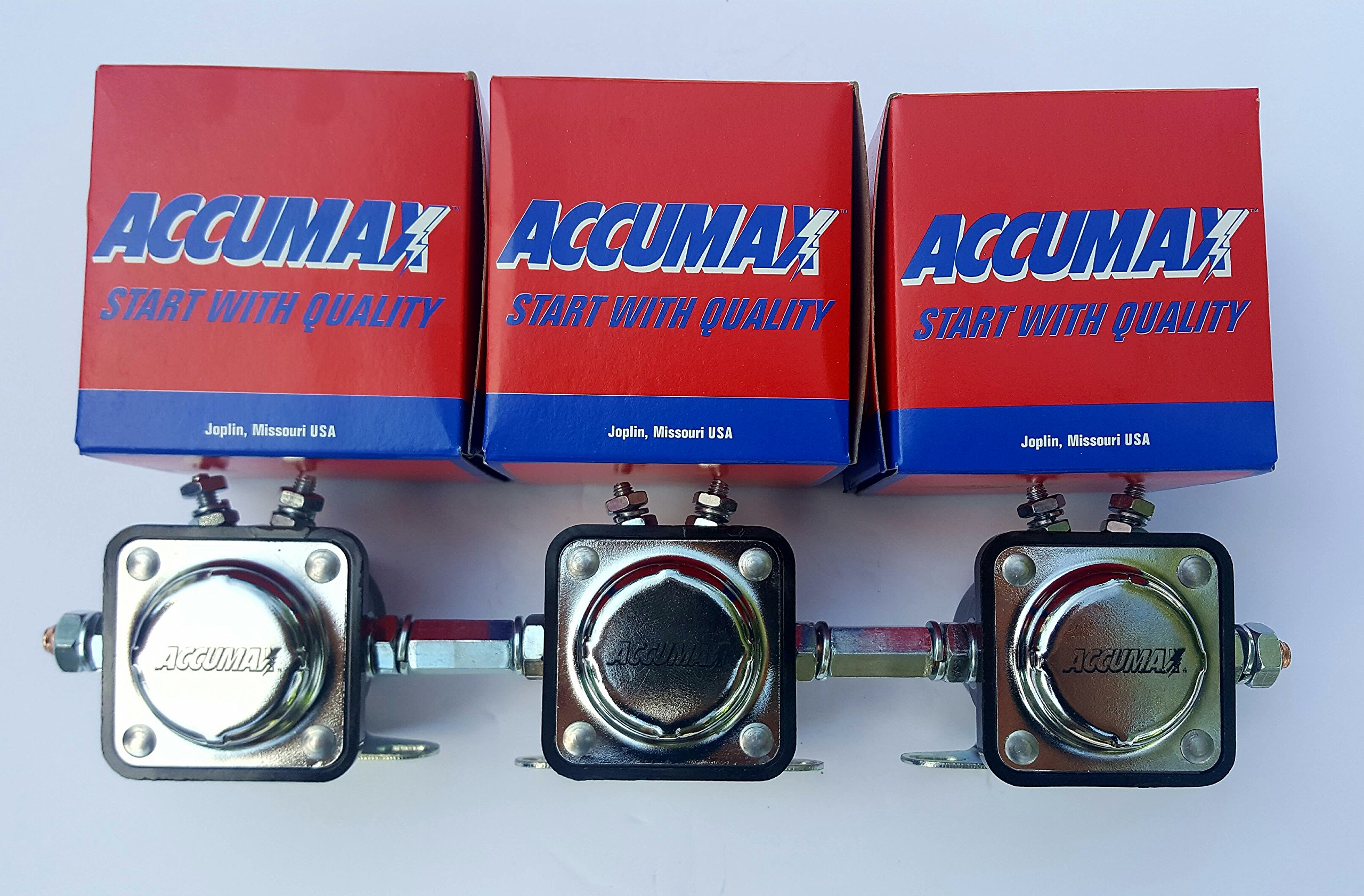 Solenoids Set of 3 with Coupling Nuts Included for Low Rider & More USA Made