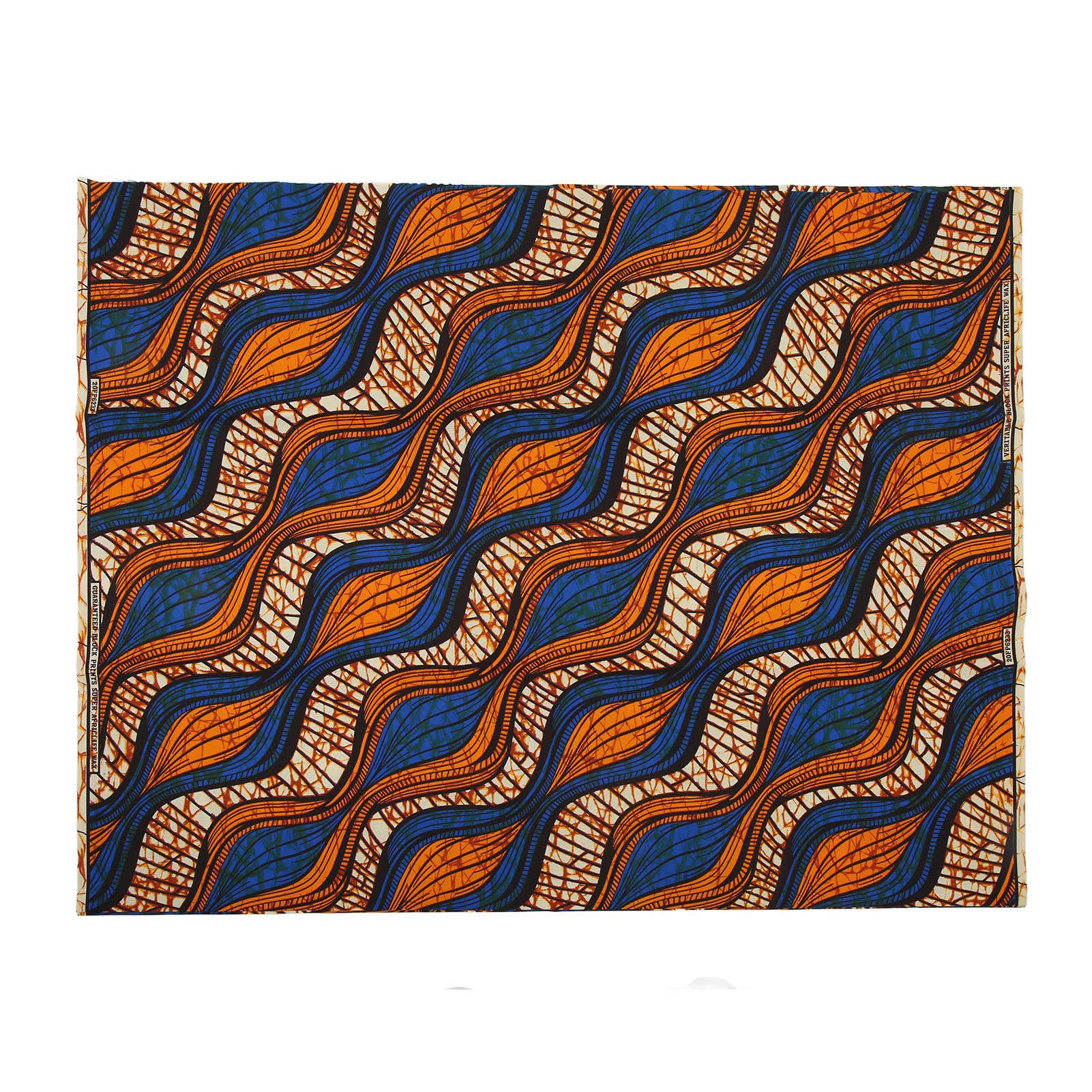 African Fabric Fat Quarters - 6 Yards Waxed Canvas Ankara, Wax Print for DIY Crafts (#2)
