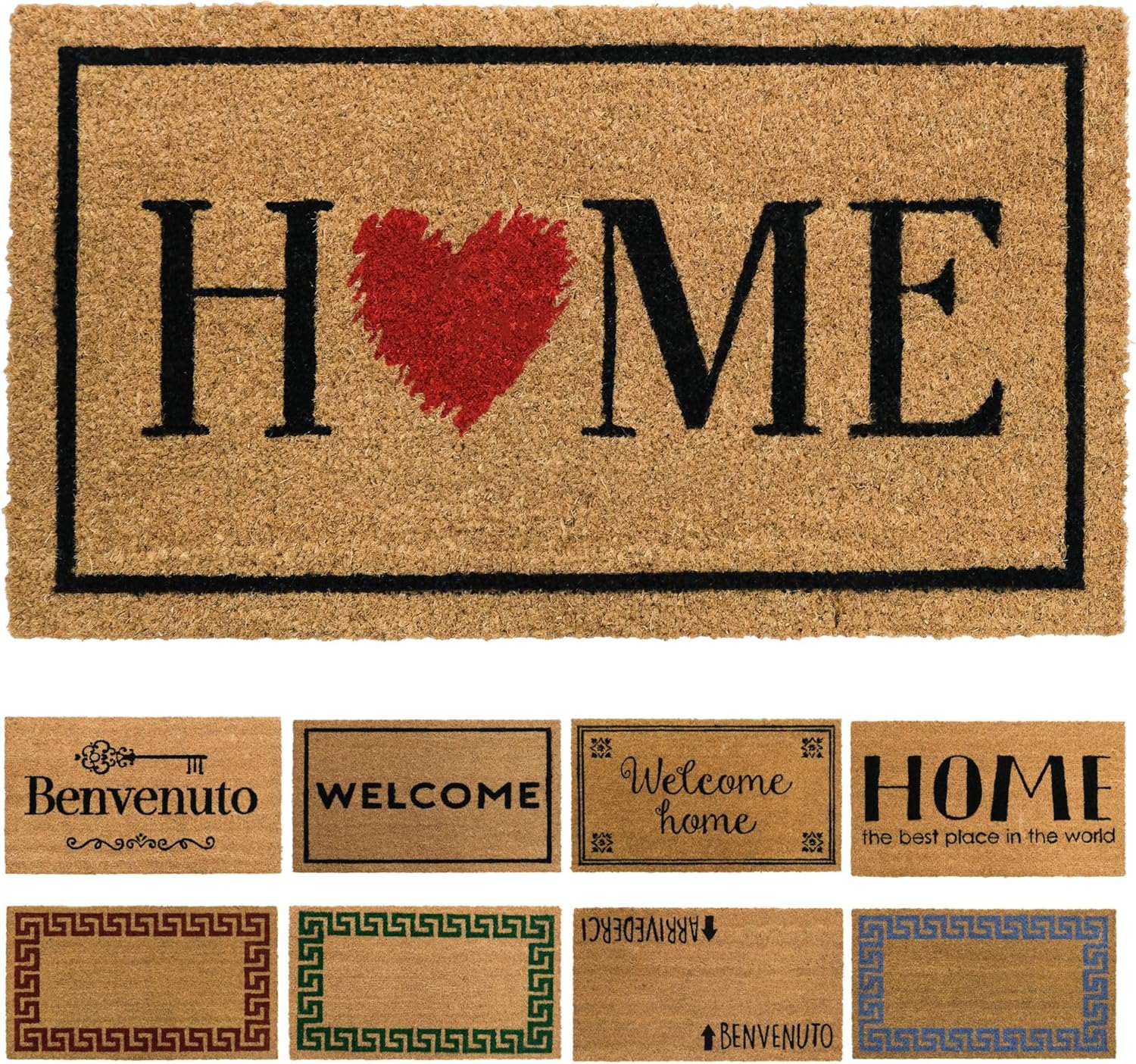 Zerbino In Fibra Di Cocco Banzaii 40x70cm - Retro Antiscivolo, Assorbente, Per Interno/Esterno - Foto 3