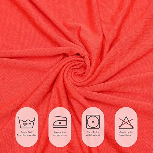 Miniatura 4 de Fixwal Fundas de mesa para mesas de 6 pies, mantel ajustable, mantel rectangular blanco, mantel de elastano (rojo, 72 pulgadas de largo x 30