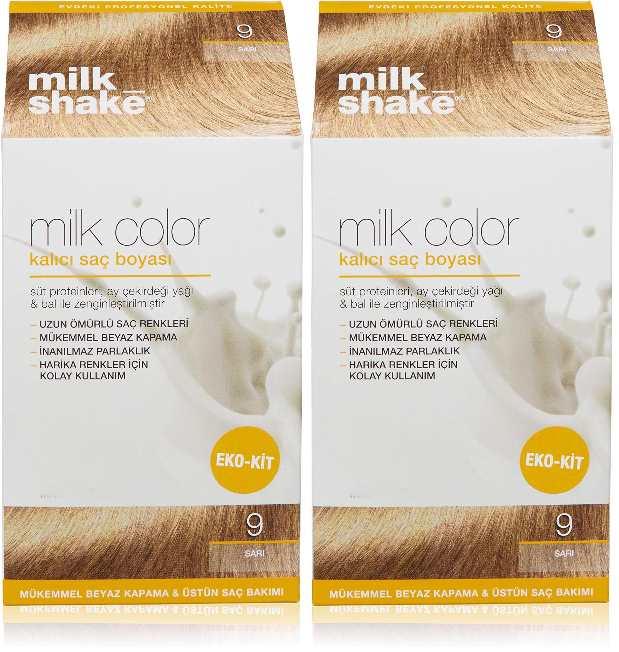 Milk Shake Milk Color Eko Kit Saç Boyası 9 (0.5 g) (2 paketi)