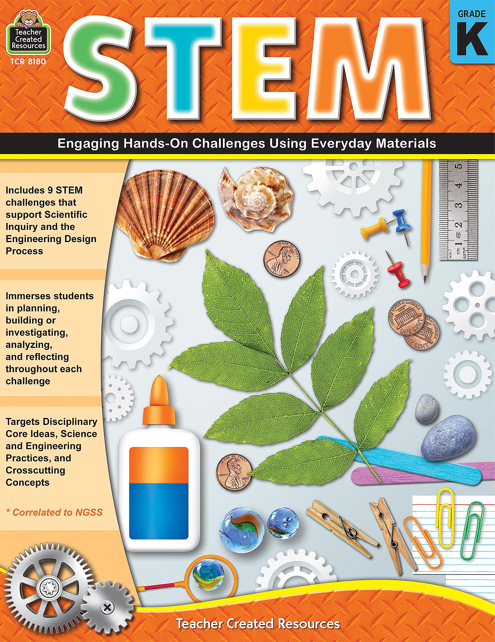 STEM: Engaging Hands-On Challenges Using Everyday Materials, Grade K from Teacher Created Resources