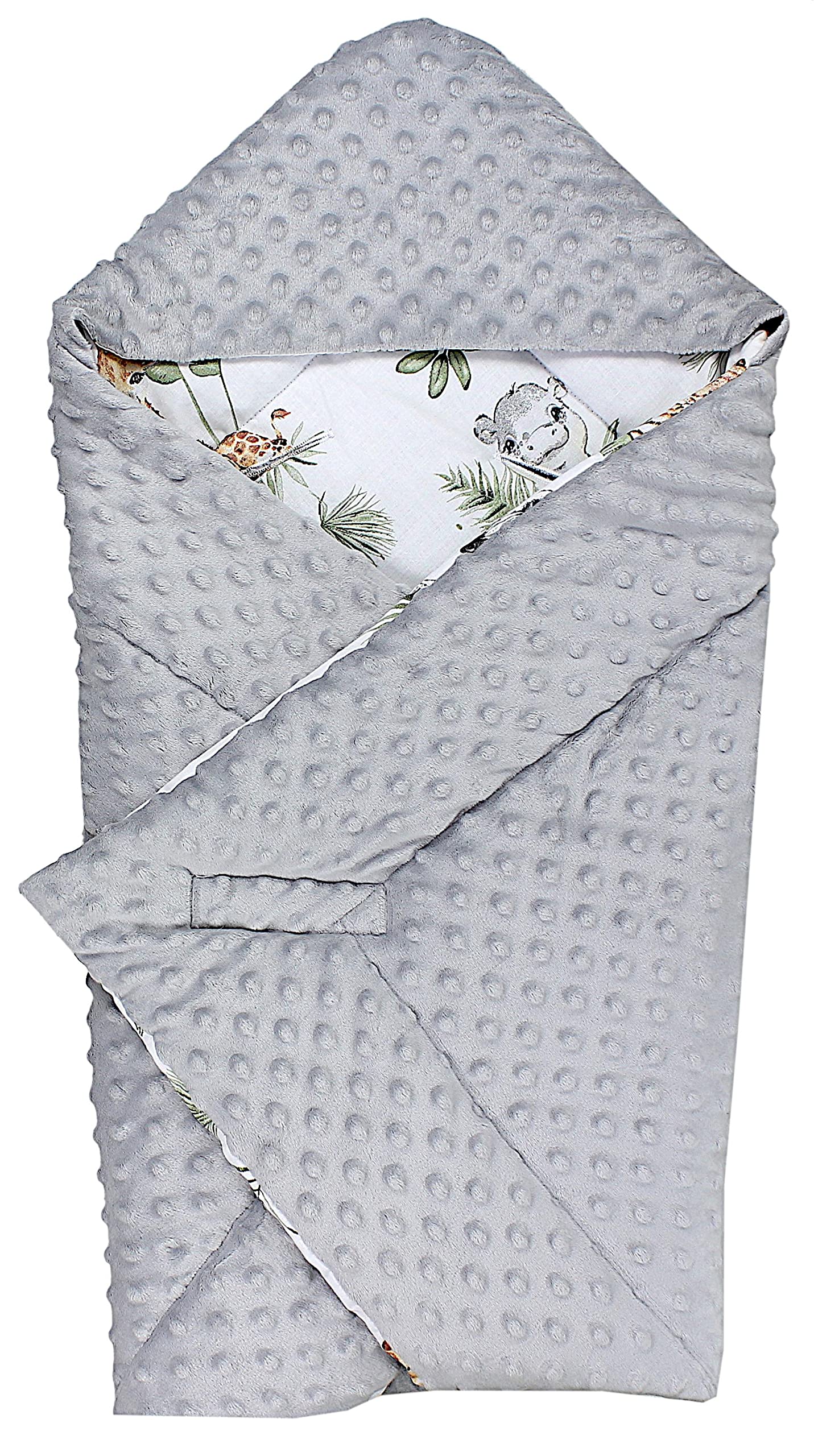 TupTam Couverture Enveloppante pour Siège Auto pour Bébé, Safari/Lion/Marron/Feuilles/Vert, Taille Unique