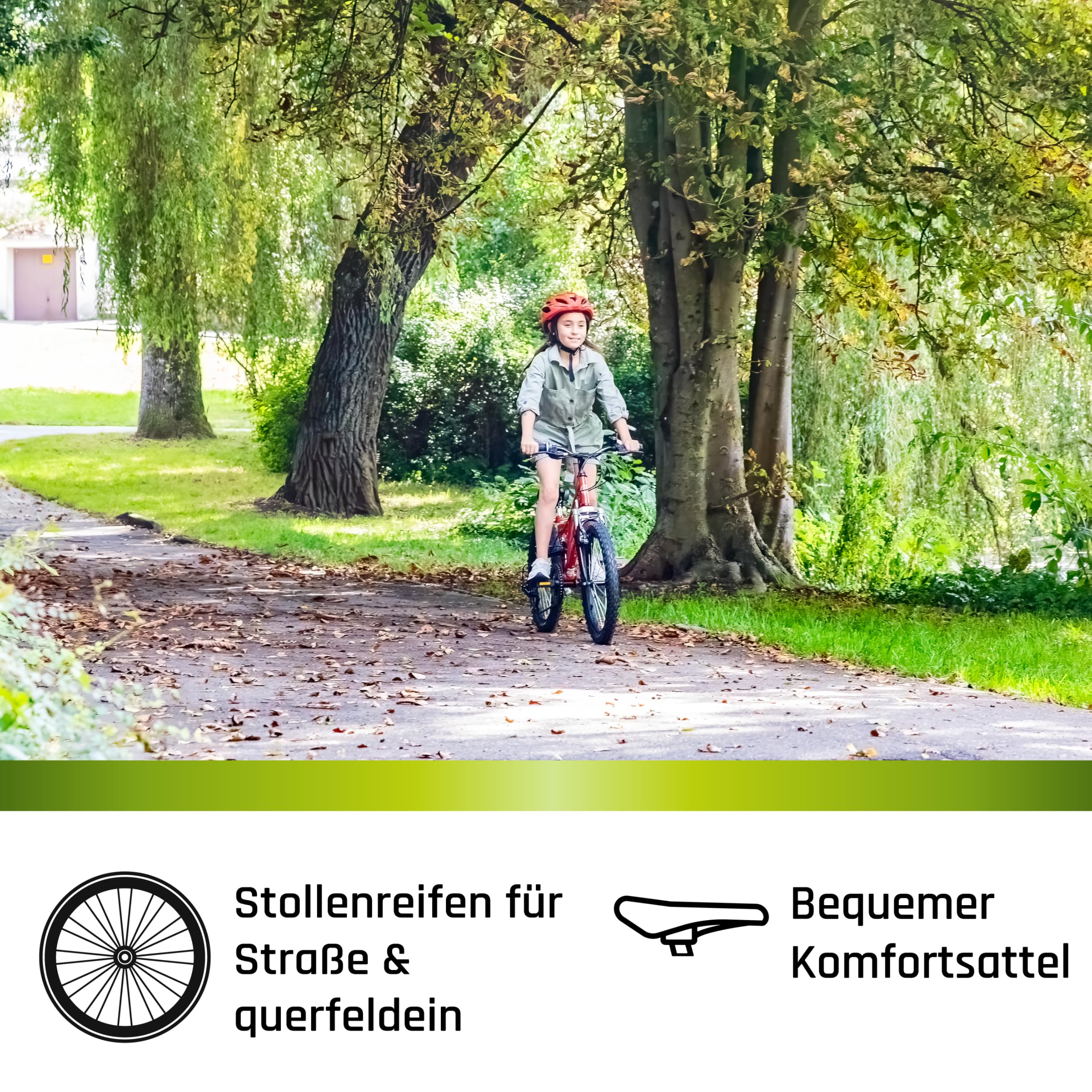Galano FS180 Kinder Fahrrad ab 6 Jahre Mountainbike Fully ab 120 cm für Mädchen und Jungen, 20 Zoll, 6 Gang Schaltung, MTB Unisex Kinderrad mit V Brakes