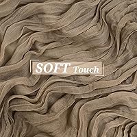 Vista 295 de Showgeous 10 Pack Baby Pink Cheesecloth Table Runner 10FT Long Semi-Sheer Gauze Table Runner Boho or Rustic Wedding Decor for Wedding Decor Arch