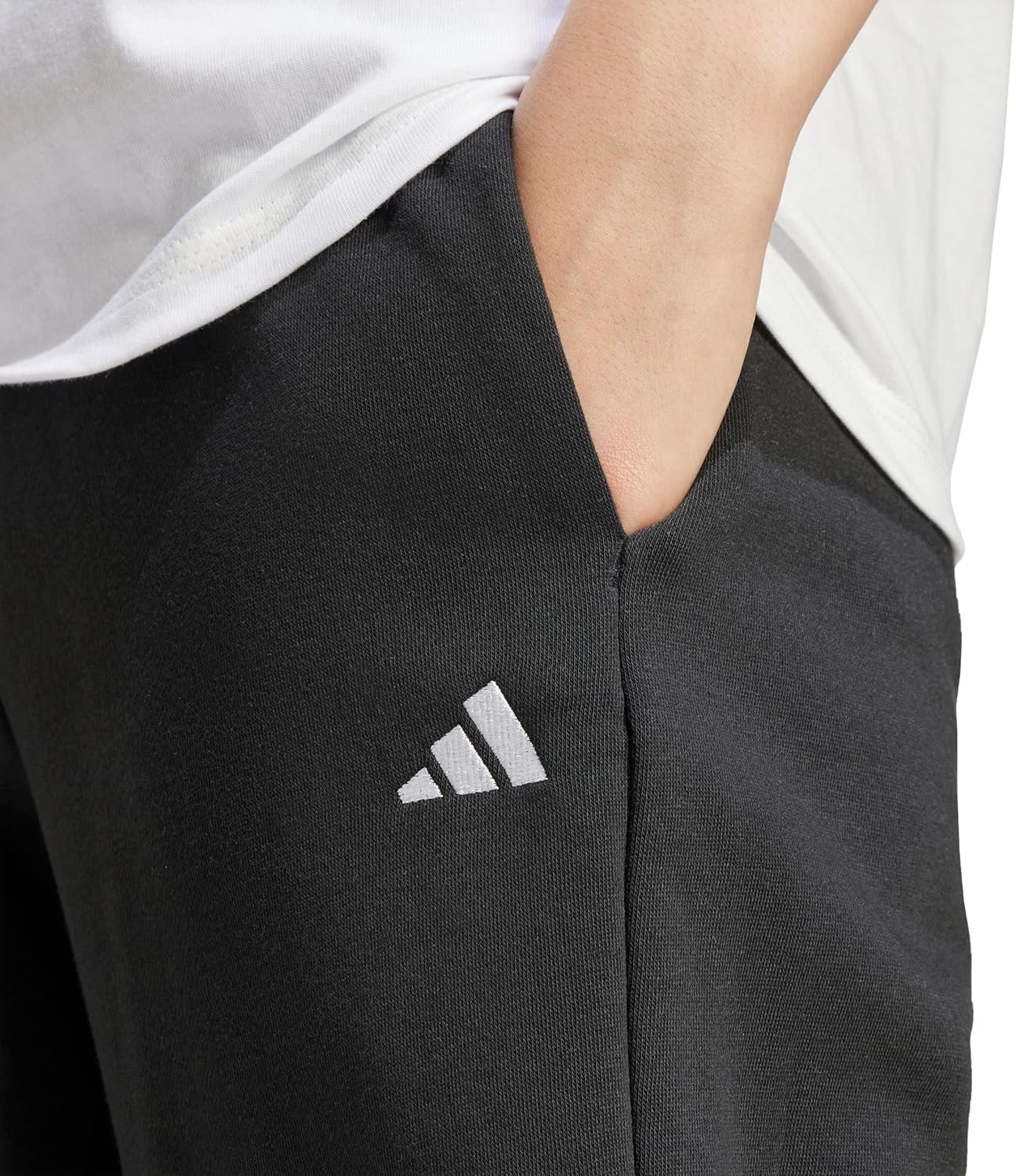 Adidas Womens Essentials Small Logo Feelcozy Open Hem Pants - Image 3
