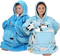 Vista 165 de Catalonia Blanket Hoodie for Kids, Oversized Wearable Sherpa Sweatshirt Pullover for Teens Youth, Gift Idea