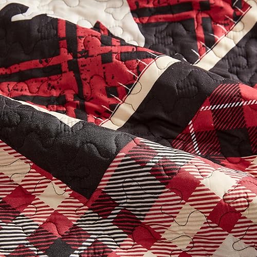 Vista 8 de Virah Bella Lodge - Juego de ropa de cama de 8 piezas Diamond Bear Lodge