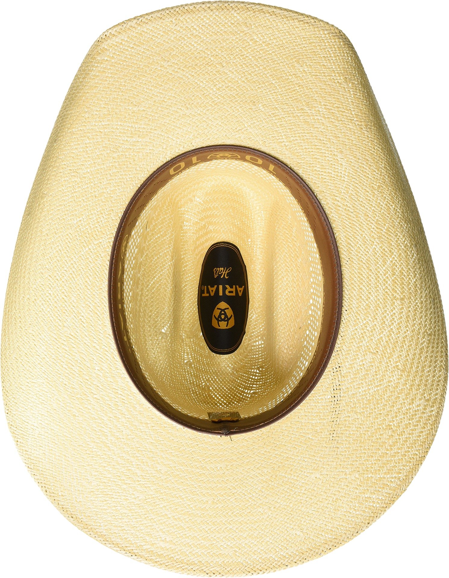 ARIAT Unisex Adult Leather Sweatband Americana Hat, Natural, 7-5/8