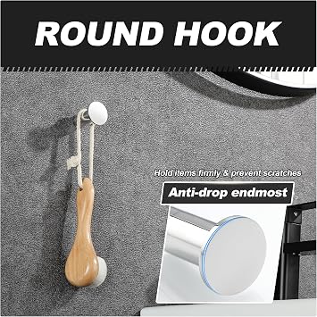 SAYAYO Chrome Coat Hooks Screw-in Bathroom Towel Hook for Hanging