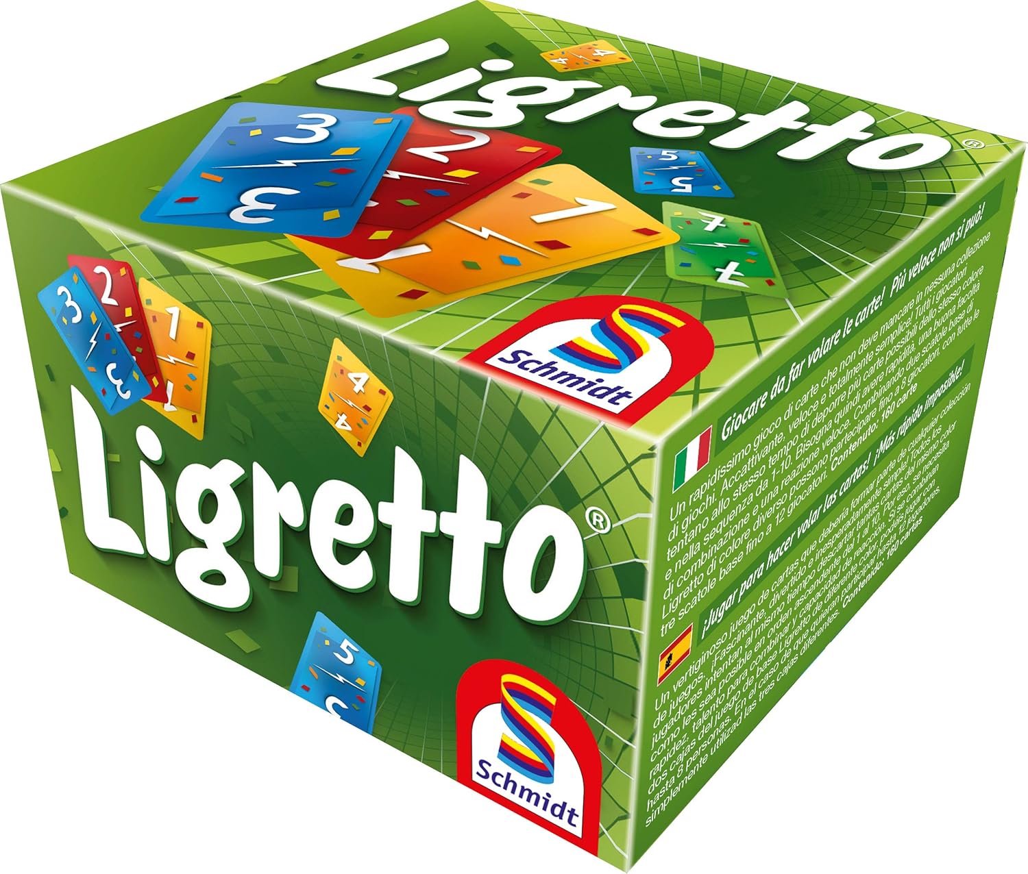 Schmidt Juegos Ligretto Verde – Un juego de mesa 2-4 jugadores – Juego de mesa para la familia 20 minutos de juego – Juegos para la noche de juegos