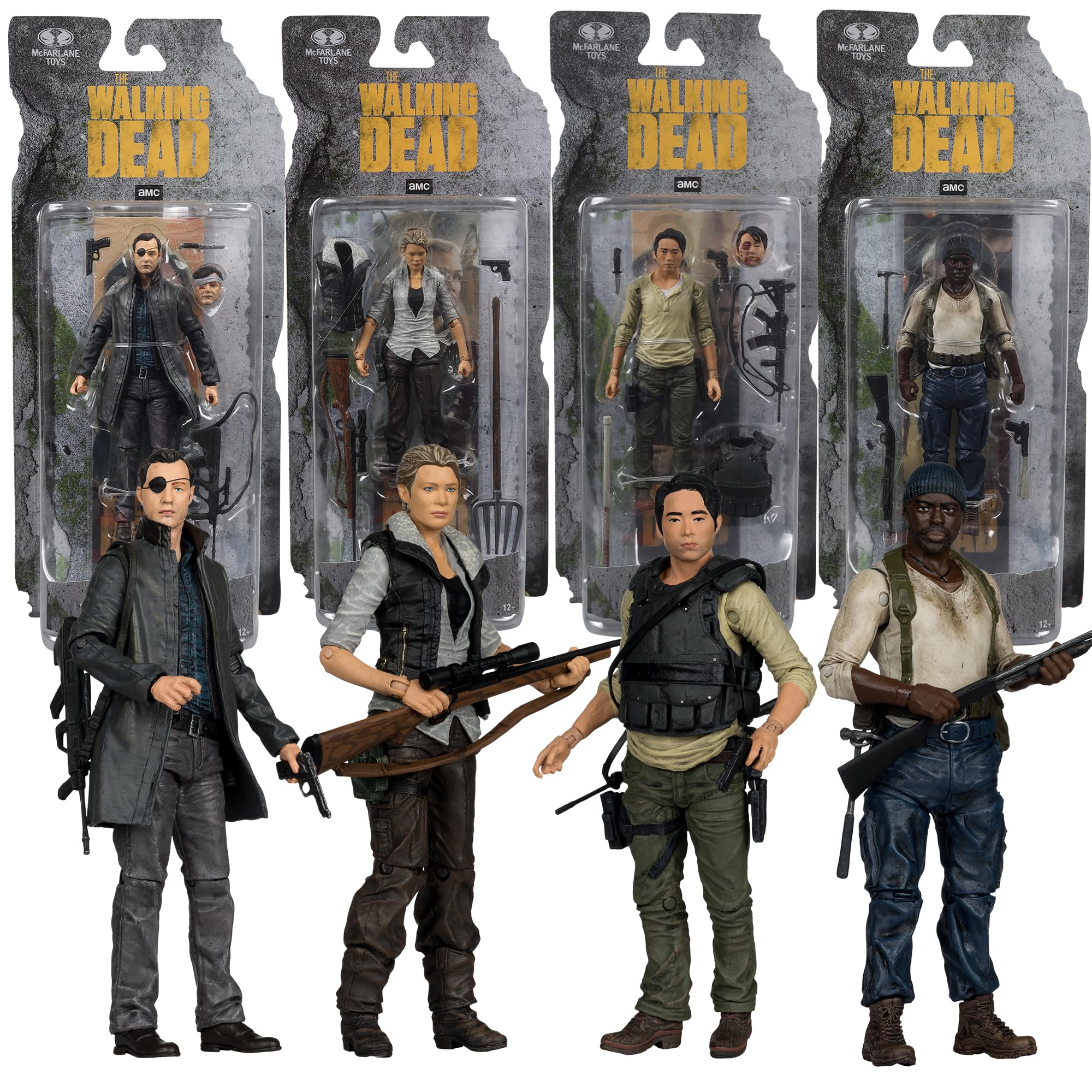 Amazon.com: McFarlane Toys- The Walking Dead, 4 Pack, Featuring