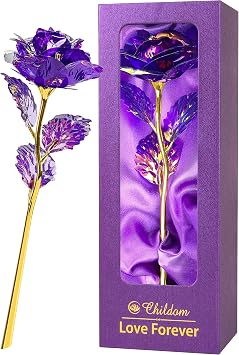 Birthday Gifts for Women Mom,Forever Purple Rose Flower For Delivery Prime