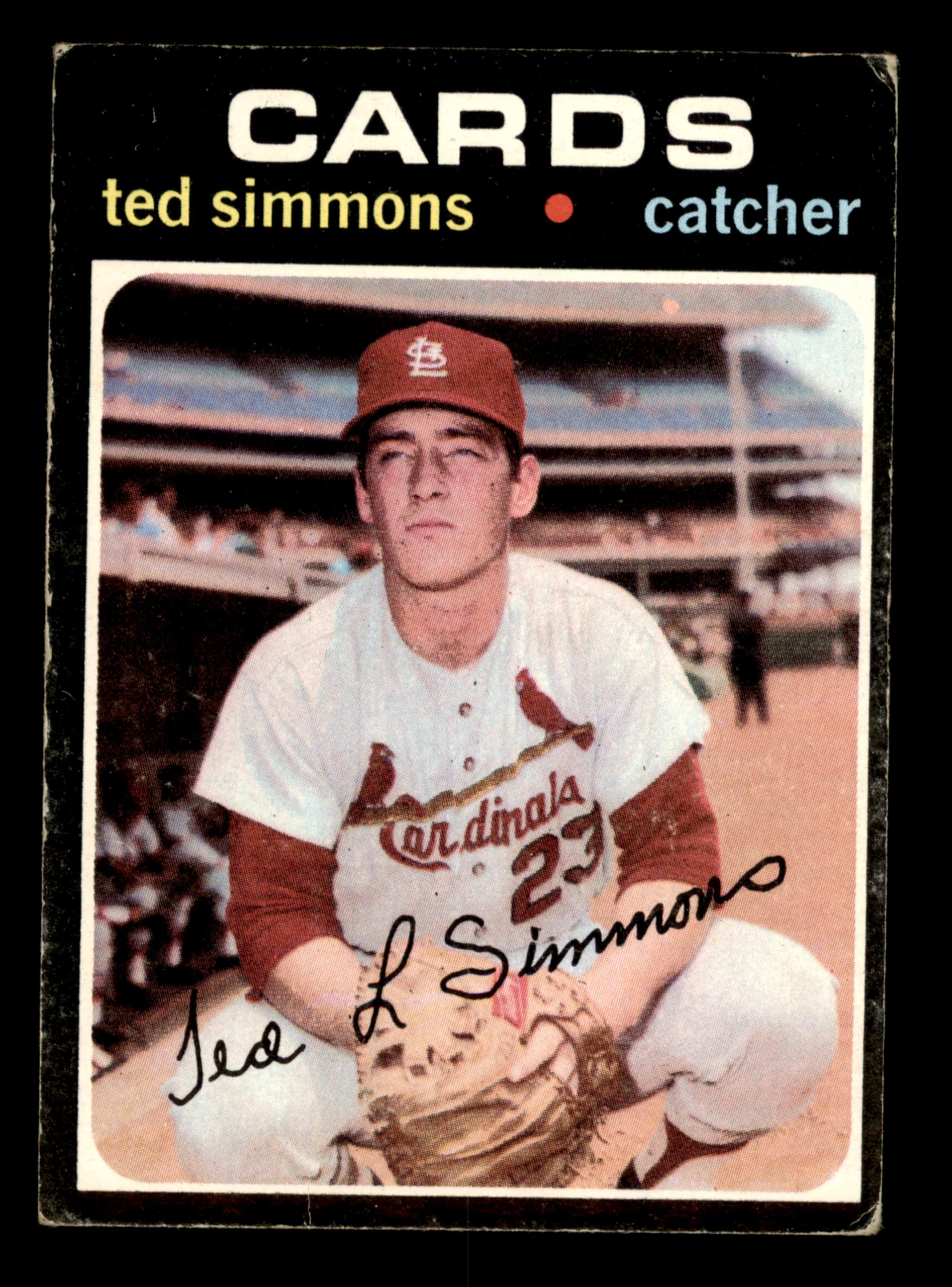 Amazon.com: 1971 Topps # 117 Ted Simmons St. Louis Cardinals 
