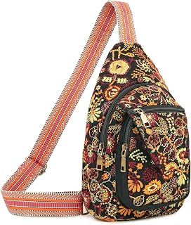 SILKAREA Vintage Embroidered Floral Ethnic Backpack for Women Handbag Shoulder Bag Mini Travel Purse (Embroidered Yellow)