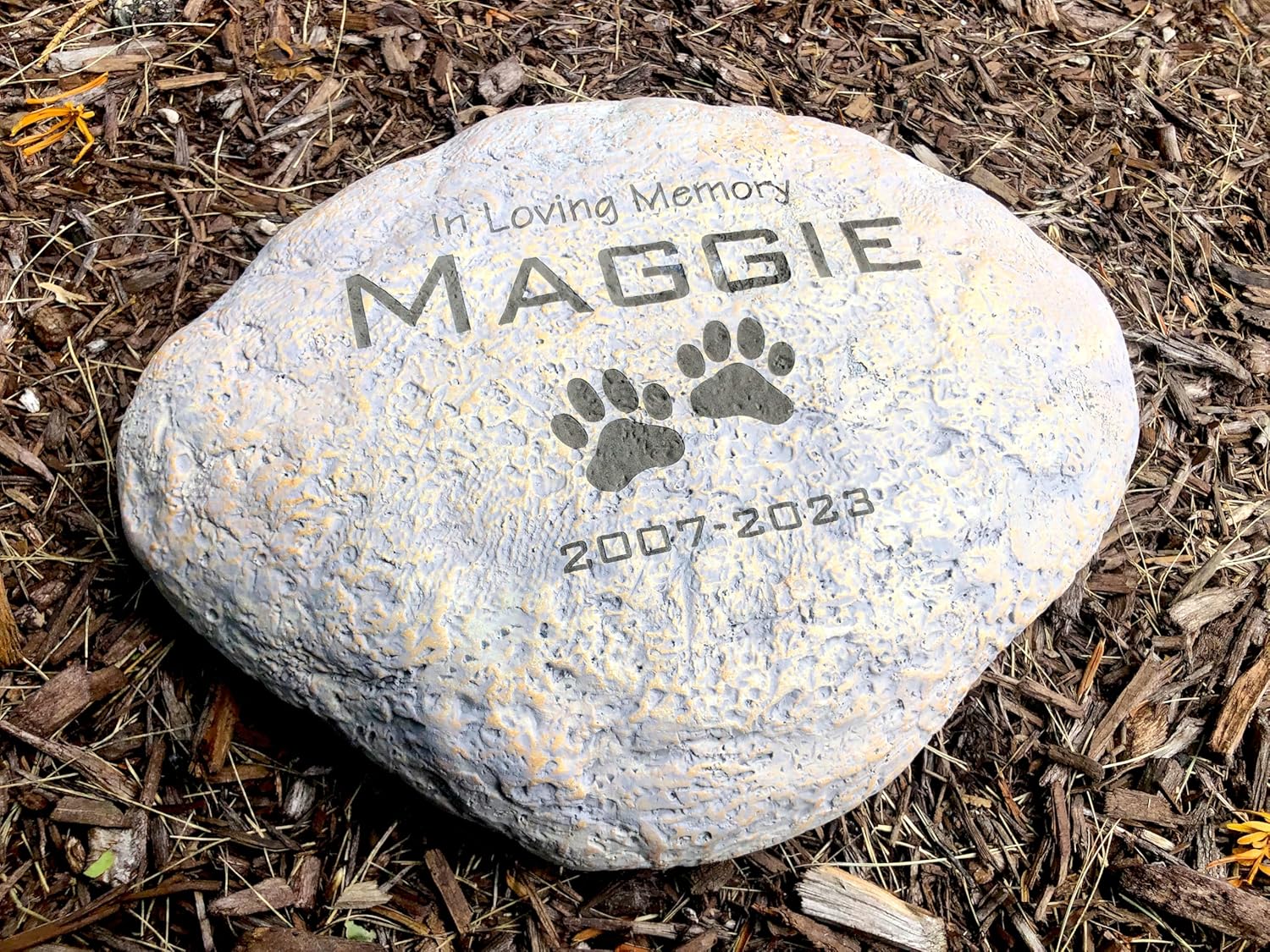 GiftsForYouNow Engraved in Loving Memory Pet Memorial Garden Stone, 11.5 Inch, Pet Loss Gift, Dog Memorial, Temporary Grave Marker, Dog Headstone, Dog Memorial Gift for Loss of Dog - Image 2