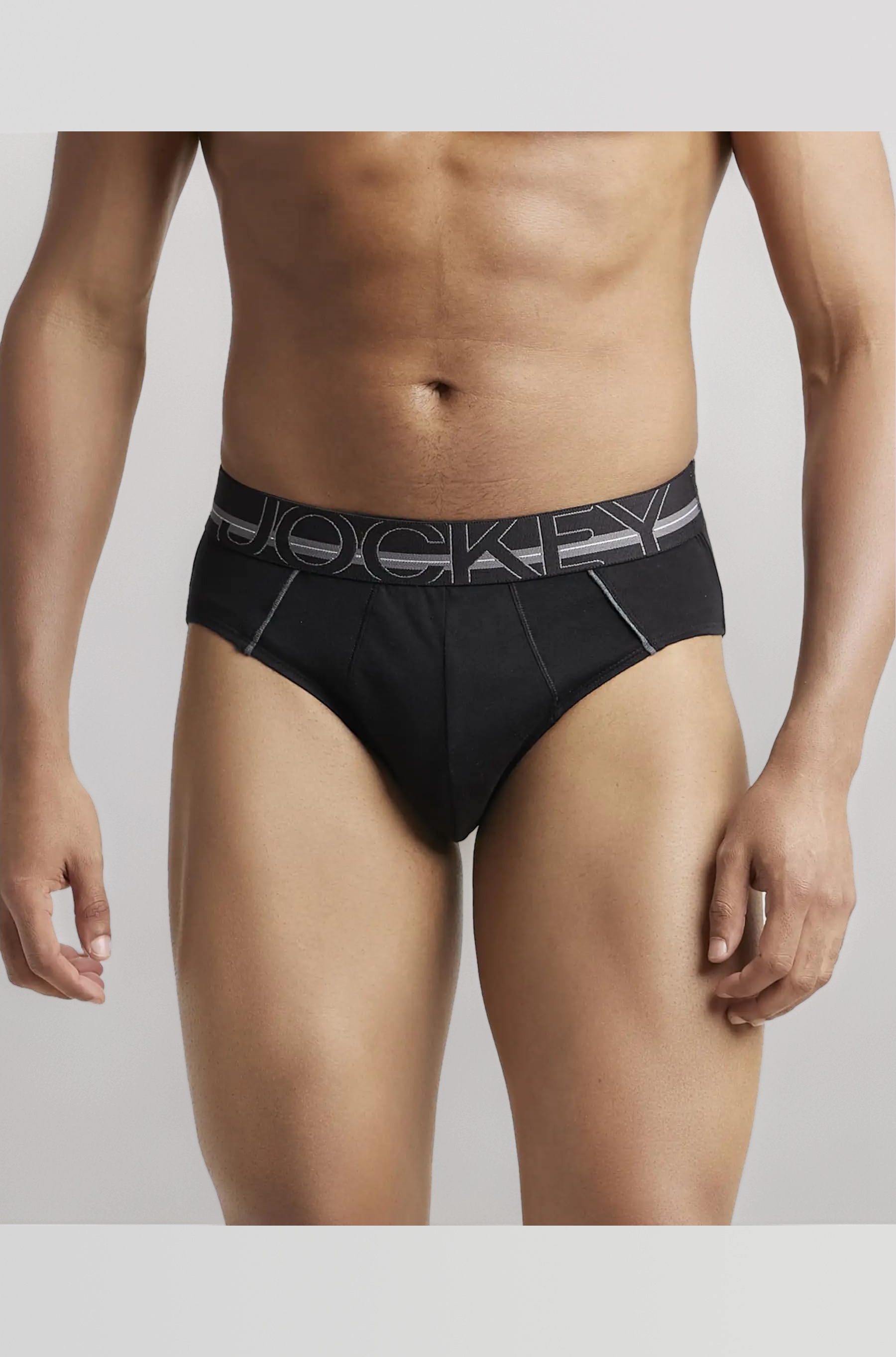 US14 Men's Super Combed Cotton Solid Brief with Ultrasoft Waistband (Garter Colors May Vary)