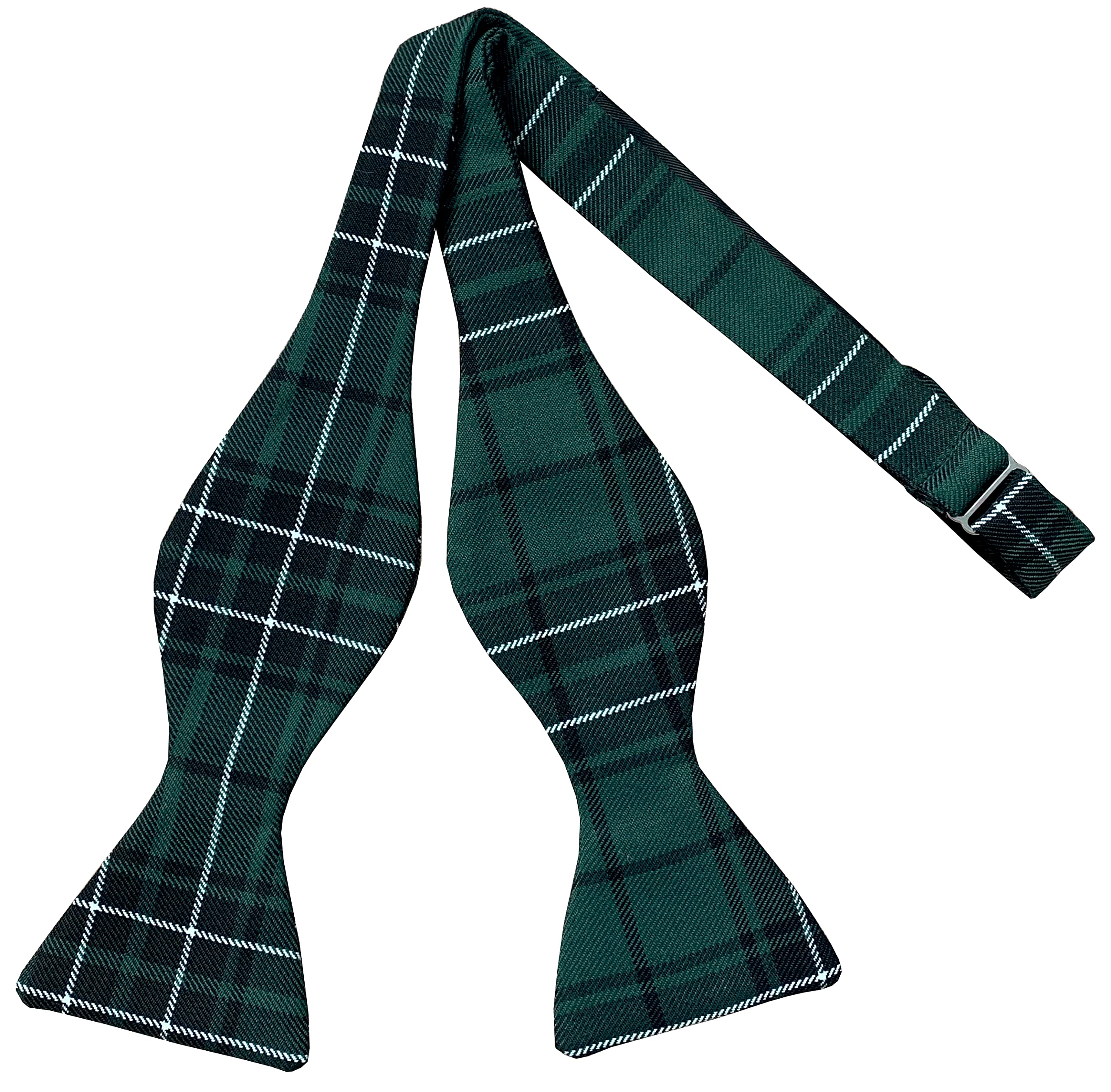 Men's Maclean Green Tartan Check Self-Tie Bow Tie