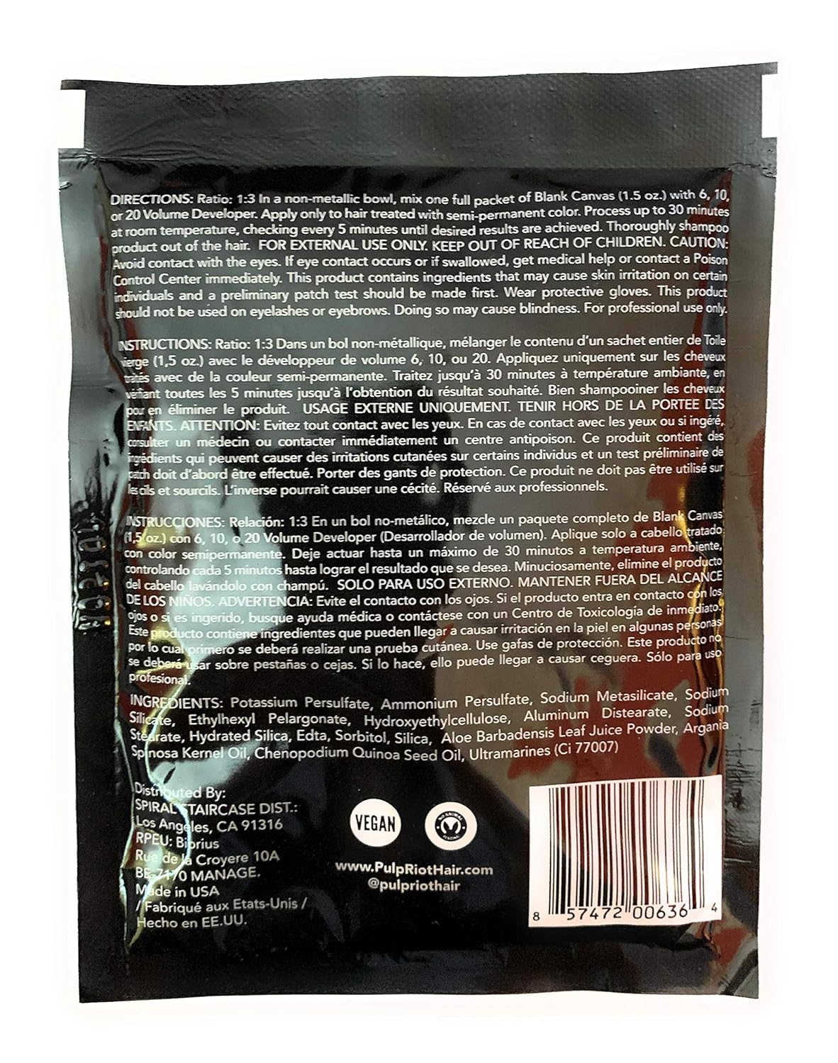 Pulp Riot Blank Canvas Color Remover Packet : Beauty & Personal Care