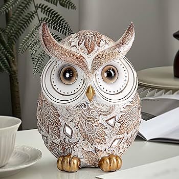 Amazon.com: Smadeer Owl Statue and Figurine for Home Decor Accents