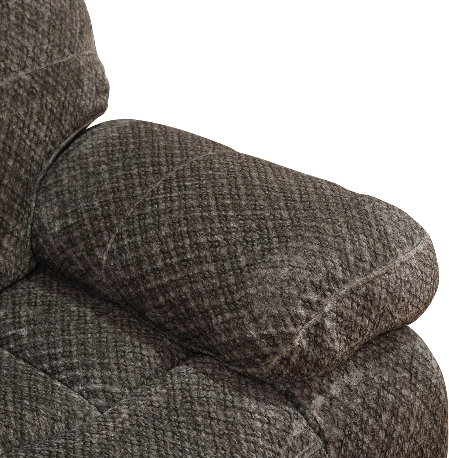 Manual Recliner Sofa Set,Flanne Reclining Living Room Furniture Set,Convertible Lounge Sofa with Coffee Table,Reclining Loveseat with Storage Consoloe for House/Office(Brown Flanne,3+2)