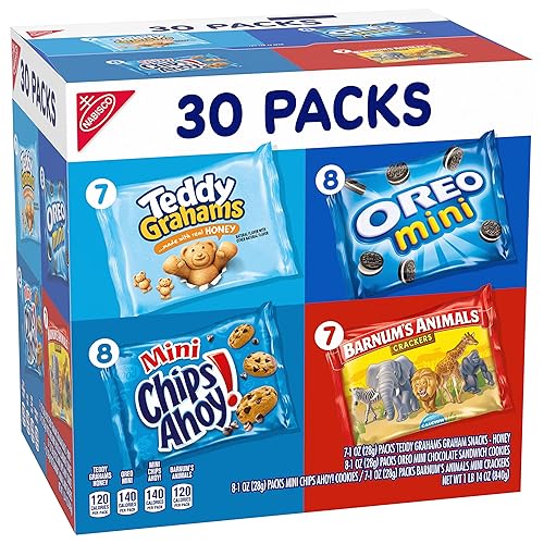 Miniatura 10 de Nabisco Team Favorites - Paquete variado OREO Mini CHIPS AHOY Mini galletas de animales Teddy Grahams Honey  Barnum 30 paquetes