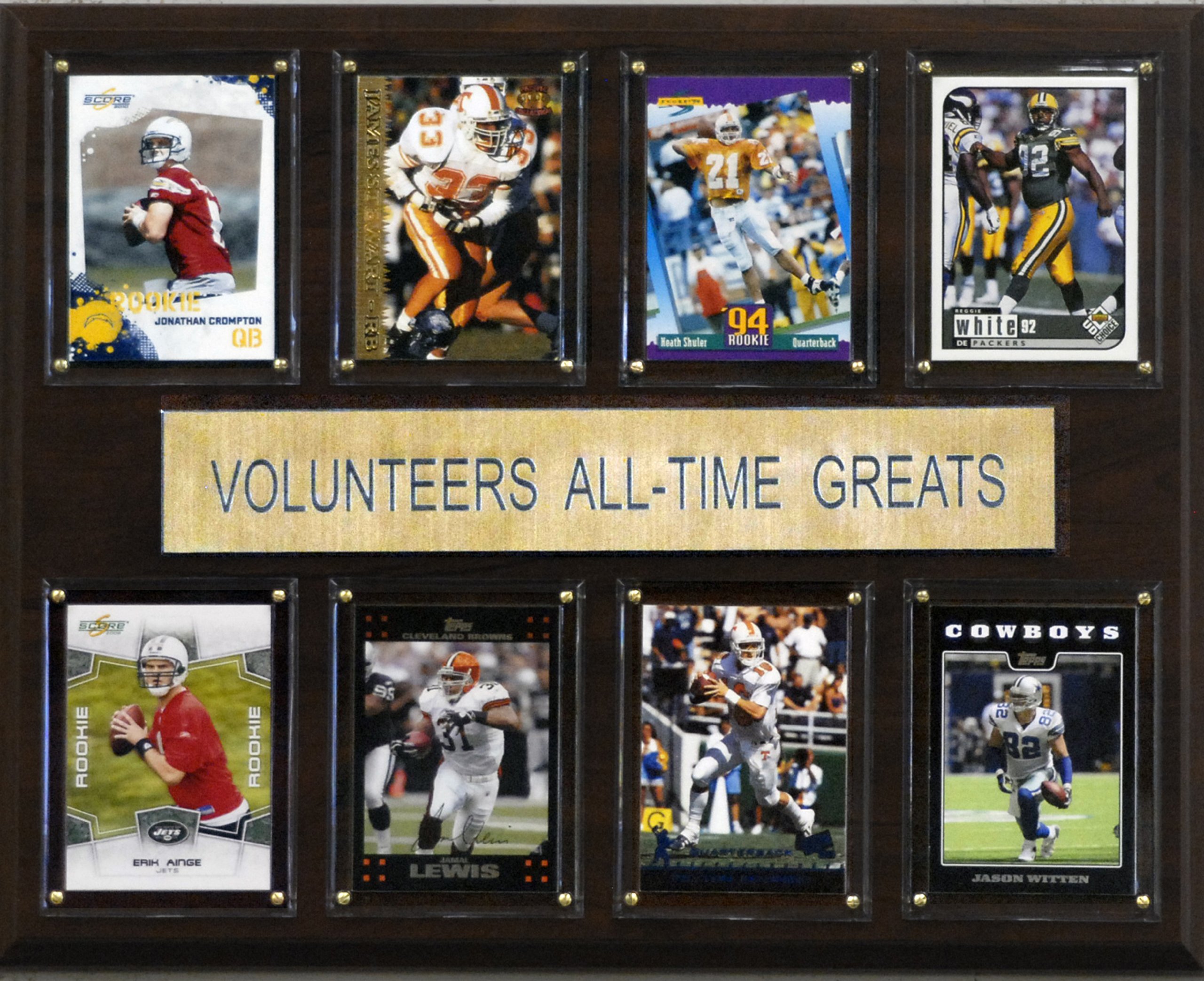 NCAA Football Tennessee Volunteers All-Time Greats Plaque