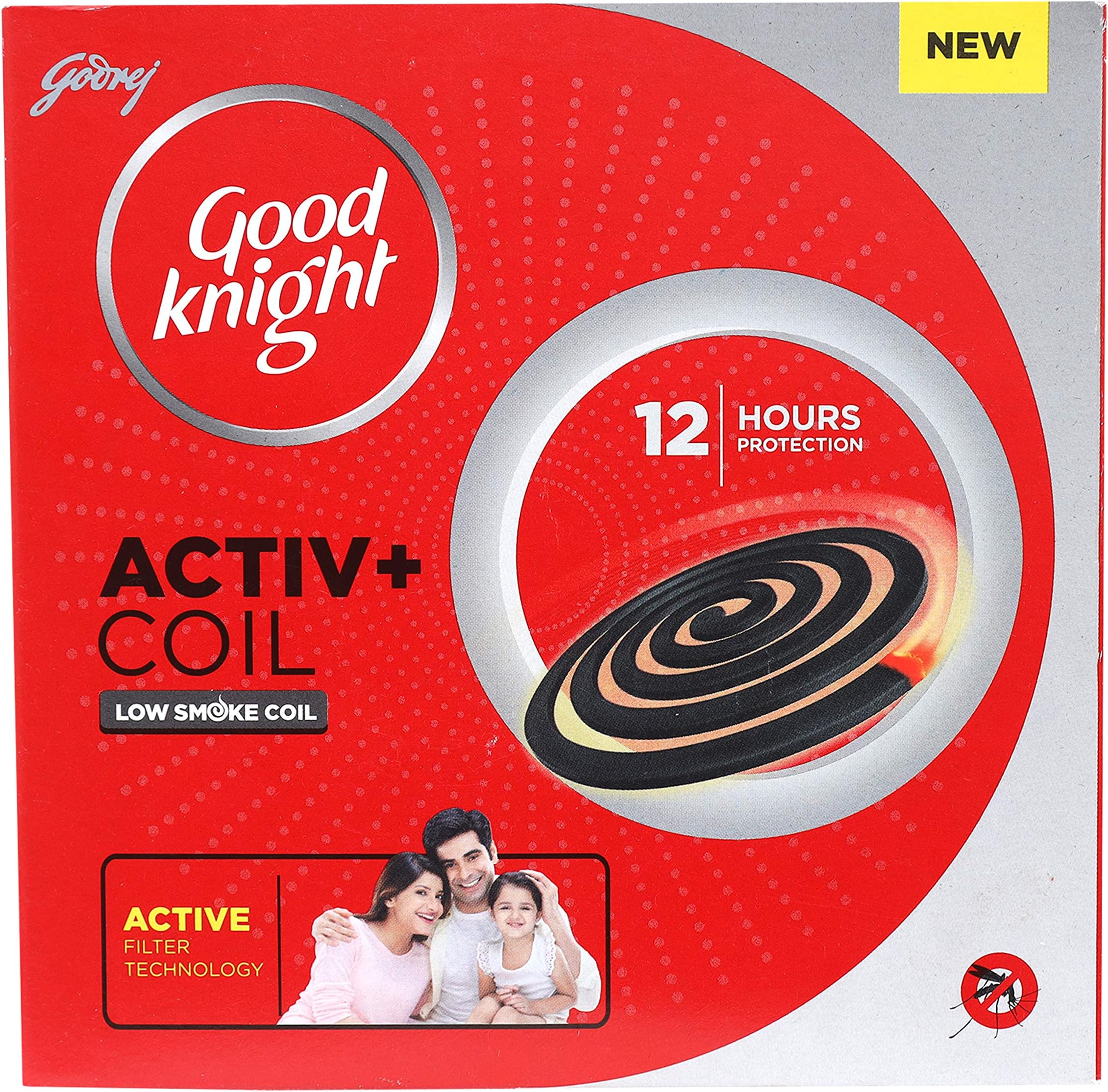 Good Knight Activ+ Low Smoke Coil - Pack of 10