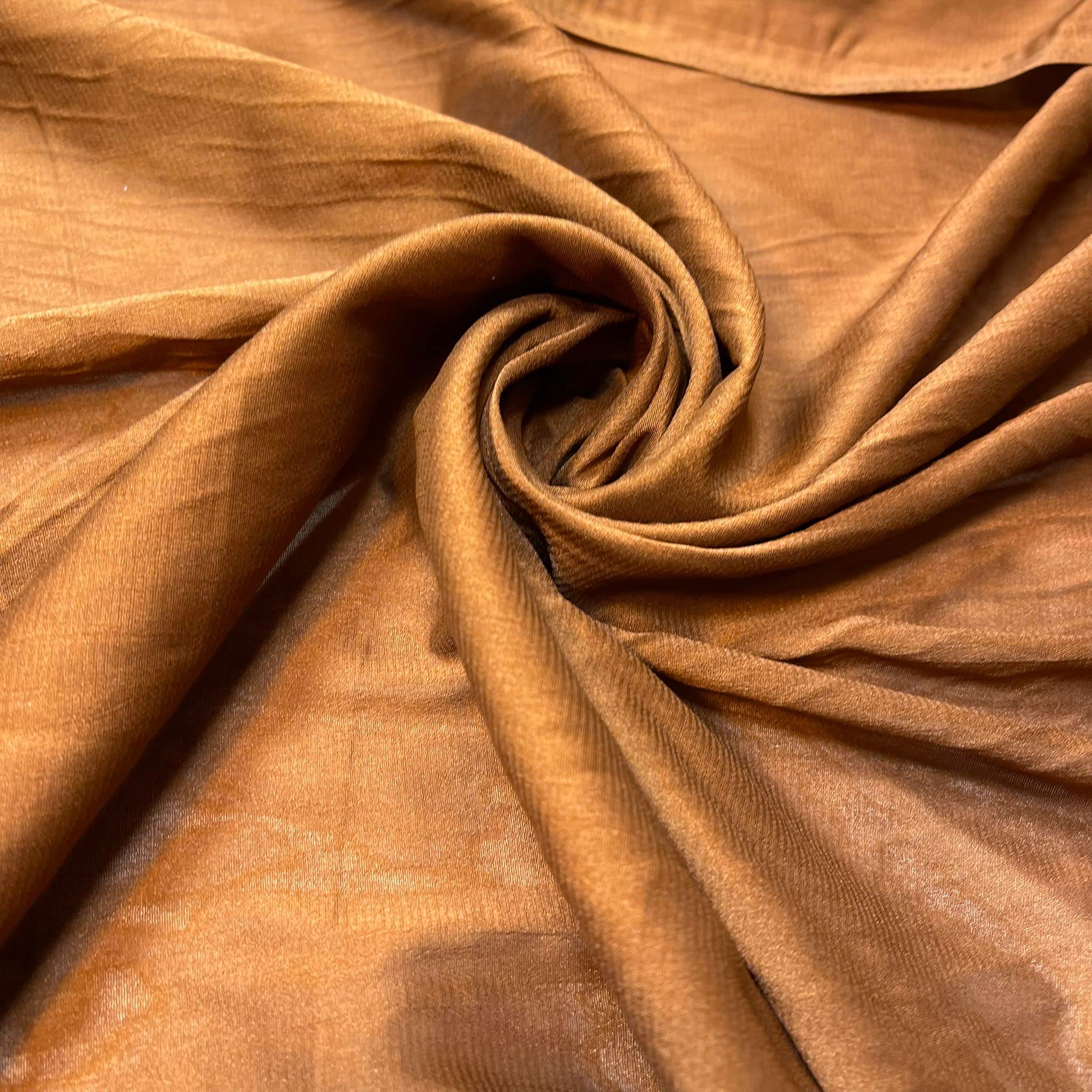 Clearance* Fabric Sale Cheap Quilting Dress Craft Hobby Material 44" by The Meter (Brown Lining) โ image 1