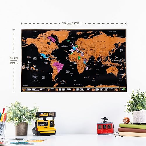 Miniatura 71 de Póster de 100 cosas que hacer con la familia para rascar, pósteres artísticos de pared, decoración de pared de cocina, arte para rascar, póster