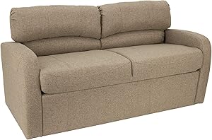RecPro 70 inch RV Jack Knife Sofa w/Arms | RV Sleeper Sofa/Couch/Furniture/Living Room (Slideout) (Oatmeal)