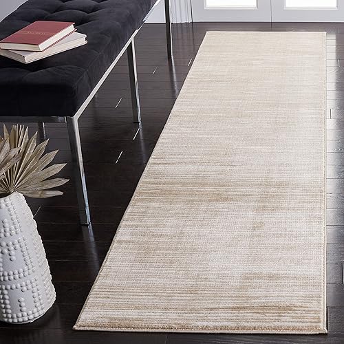 Vista 262 de SAFAVIEH Vision Collection VSN606F - Tapete de 6 pies x 9 pies, crema, moderno, ombré, no desprende pelo, fácil cuidado, para zonas de alto tráfico