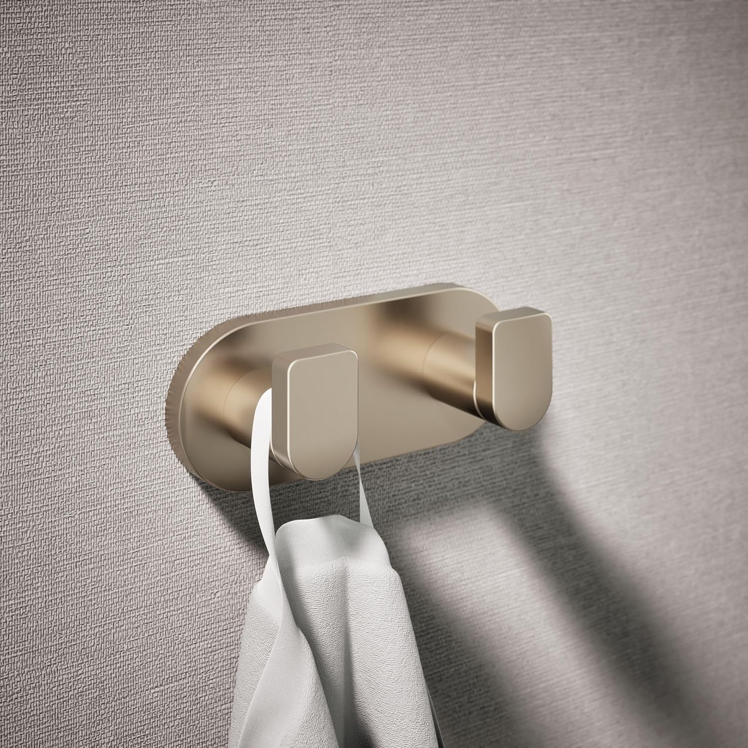 Kohler 73146-BV Composed® Double Robe Hook, Vibrant Brushed Bronze