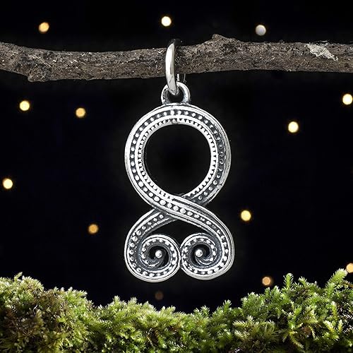 Miniatura 2 de Sterling Silver Viking Troll Cross - SMALL - (Charm Only or Necklace)