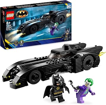 LEGO 76224 DC Batmobile: Batman verfolgt den Joker Set, Batmobil-Spielzeugauto von 1989 mit 2 Minifiguren, Automodell des Dark Knight mit Batarang, Superhelden-Geschenk für Kinder, Jungen und Mädchen