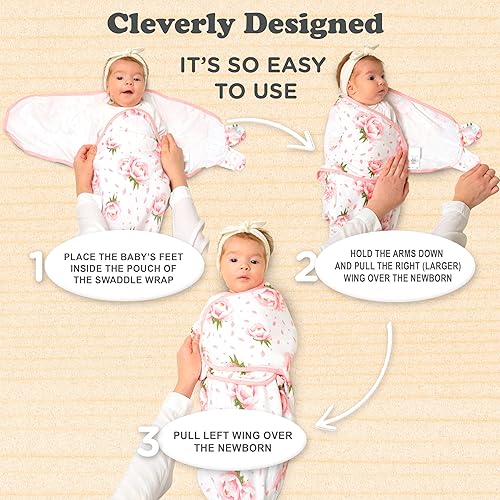 Miniatura 4 de Manta envolvente para bebé, paquete de 3 sacos para recién nacidos, pañales para bebés de 0 a 3 meses, pañales para recién nacidos, saco de dormir