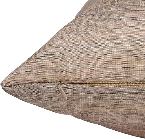 Miniatura 8 de Juego de 2 almohadas decorativas para sofá, cama, decoración bohemia de sala de estar, almohada de granja, fundas de almohada de seda sólida (crema,