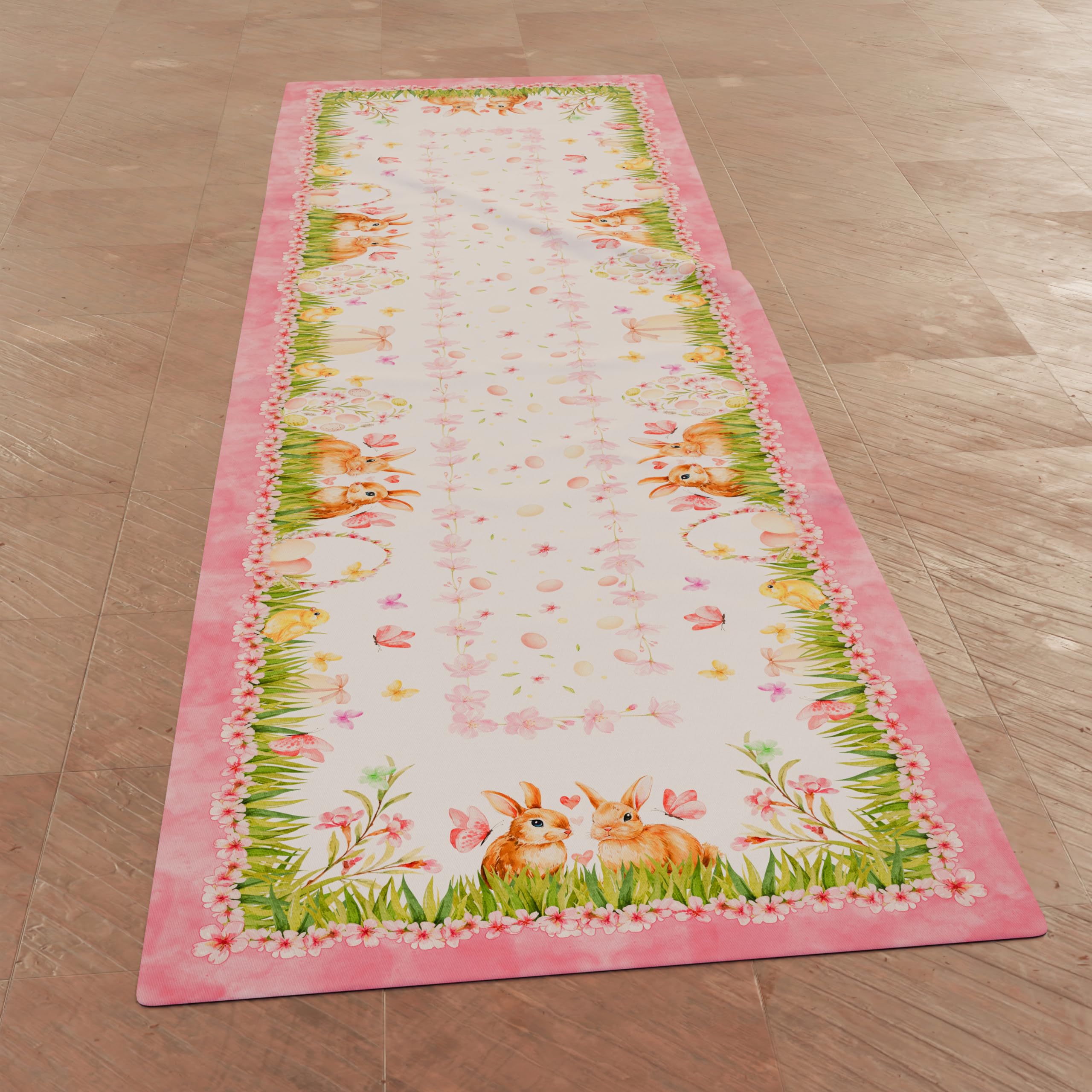 PETTI Artigiani Italiani - Easter Table Runner, Kitchen Table Runner in Digital Print, 100% Made in Italy - Image 3