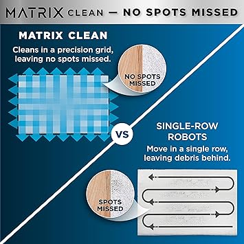 Shark Matrix Plus 2in1 Robot Vacuum & Mop with Sonic Mopping, Matrix Clean, Home Mapping, HEPA Bagless Self Empty Base, CleanEdge, for Pet Hair, Wifi, Black/Silver (RV2610WA)