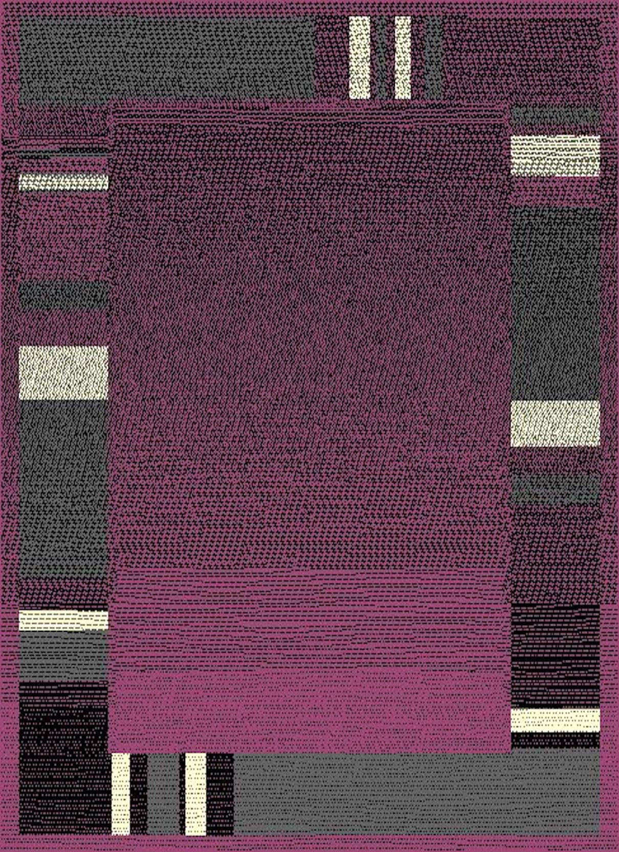 SrS Rugs® Luna Collection, Living Room Rugs, Hallway Runners, with Soft Smooth 8mm Pile. Contemporary Borders Design. 7 Colours, 9 Sizes (Purple Fade, 60 x 225 cm) — image 1