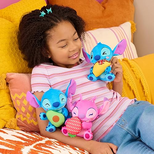 Miniatura 5 de Disney Stitch - Animal de peluche pequeño de 7 pulgadas, ángel con fresa, juguetes para niños a partir de 2 años Just Play