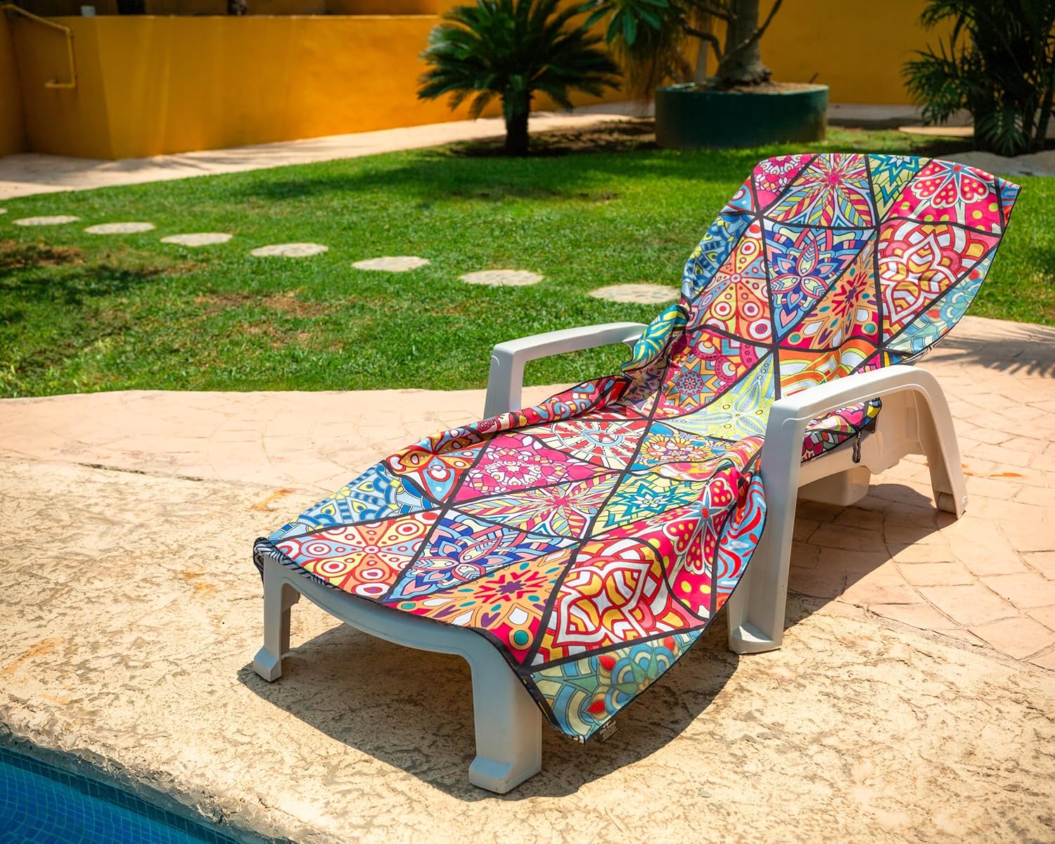 Quick Dry Towel Extra Extra Large 72x72 Inch - Microfiber Beach Towel - Perfect for Beach, Travel, Swimming, Pool, Yoga, Hiking, Camping - Lightweight, Fast Drying, Compact for Adults (Havana)