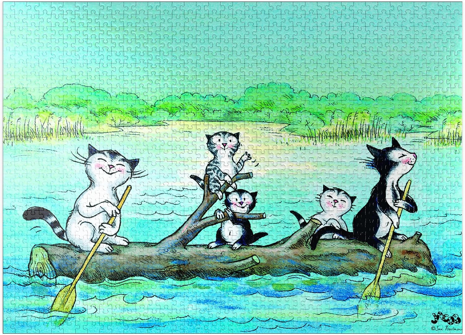 MyPuzzle Jacob The Cat - The Adventure - Premium 500 Piece Jigsaw Puzzle for Adults