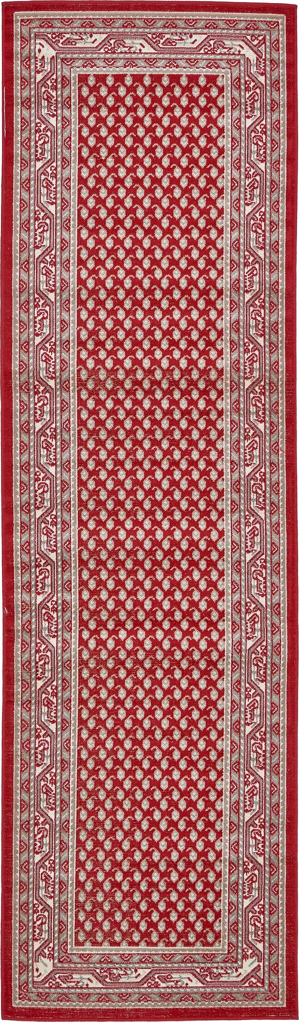 Unique Loom Williamsburg Collection Traditional Border with Dotted Center Area Rug, 2' 9